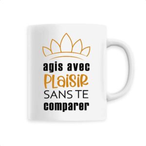 Mug céramique, agis avec plaisir