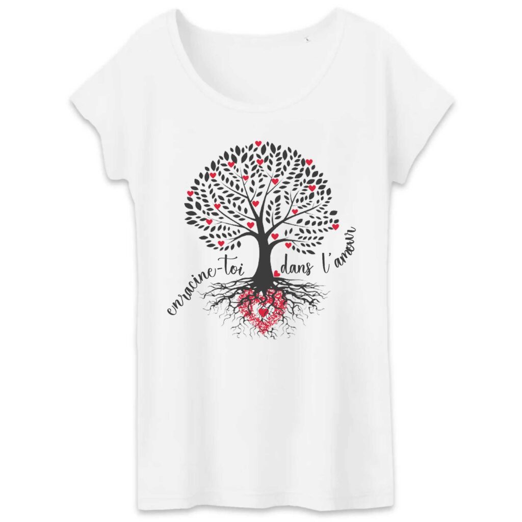 Roots of love, T-shirt Femme bio